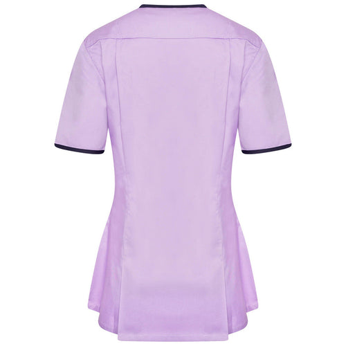 Behrens Asymmetrical Ladies Tunic with asymmetrical neckline princess seams waterproof breast pocket concealed zip