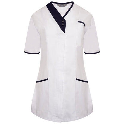 6 / White/Navy Trim