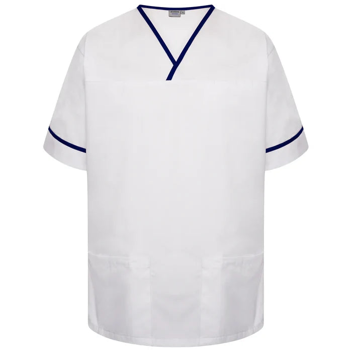 Contrast Trim Smart Scrub Top-WNT