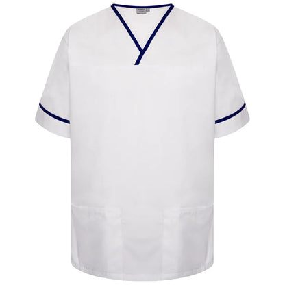 Contrast Trim Smart Scrub Top-WNT
