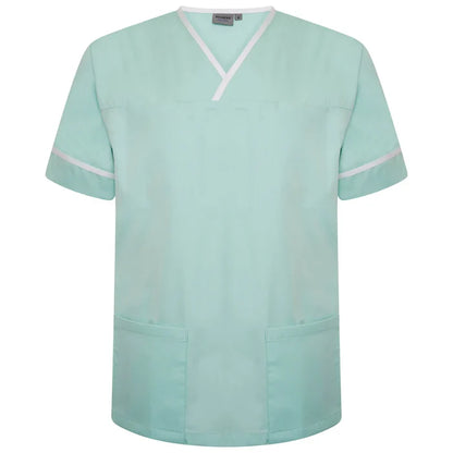 Contrast Trim Smart Scrub Top-EDNWT