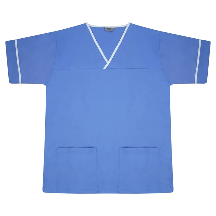 Contrast Trim Smart Scrub Top-MBWT