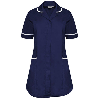 Behrens Ladies Relaxed Fit Tunic 195GSM poly-cotton concealed zip press-stud two breast and two lower pockets