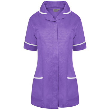 Behrens Ladies Tunic with round collar 195GSM 65% polyester 35% cotton concealed zip waterproof left breast pocket key loop