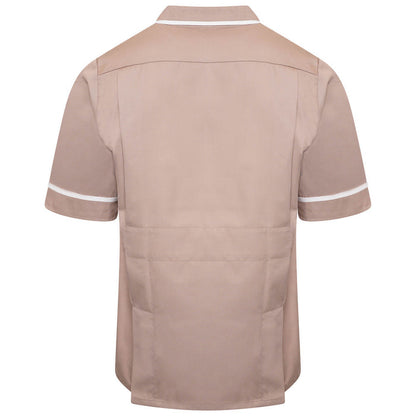 Behrens Male Tunic with revere collar concealed open-ended zip waterproof-lined left pocket key loop action back vents