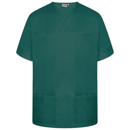 Bottle Green Plain Smart Scrub Top-NSTP