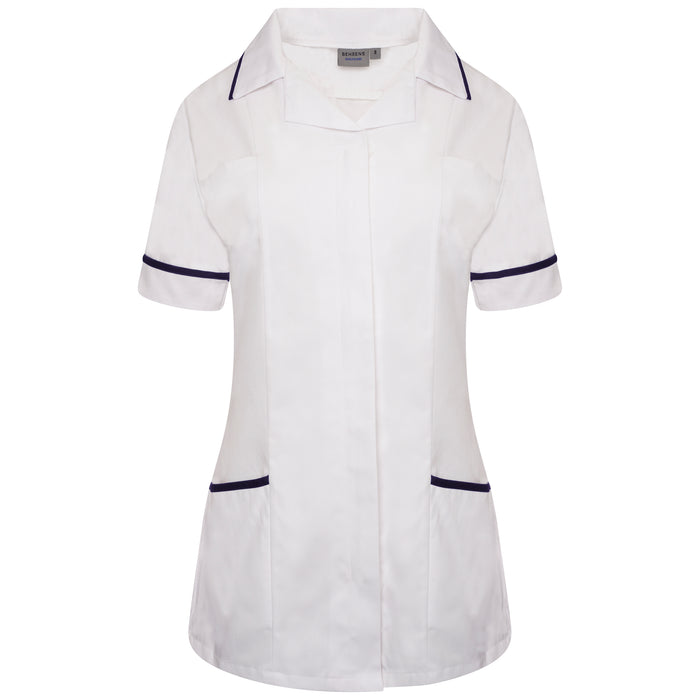 6 / White/Navy Trim