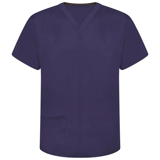 Behrens Reversible Scrub Top unisex with colour-coded back neckline and reversible hip pocket 65% polyester 35% cotton 145GSM
