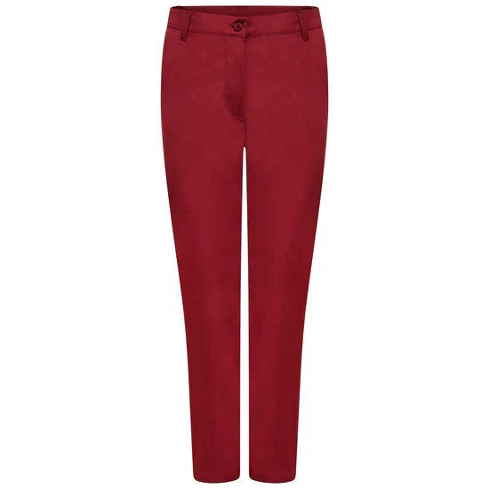 Maroon Ladies Trousers Unhemmed-NLSPCT