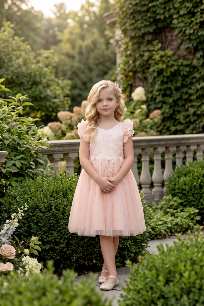 BIANCA DRESS PEACHY PINK