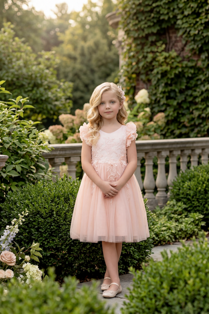BIANCA DRESS PEACHY PINK