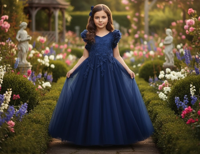 BIANCA GOWN NAVY