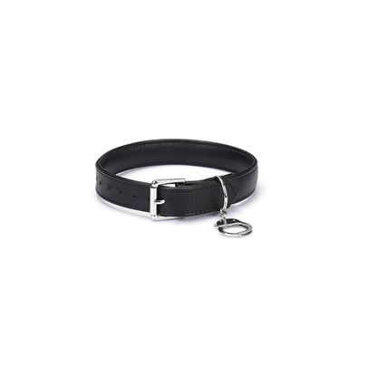 Black Leather Choker with Handcuff