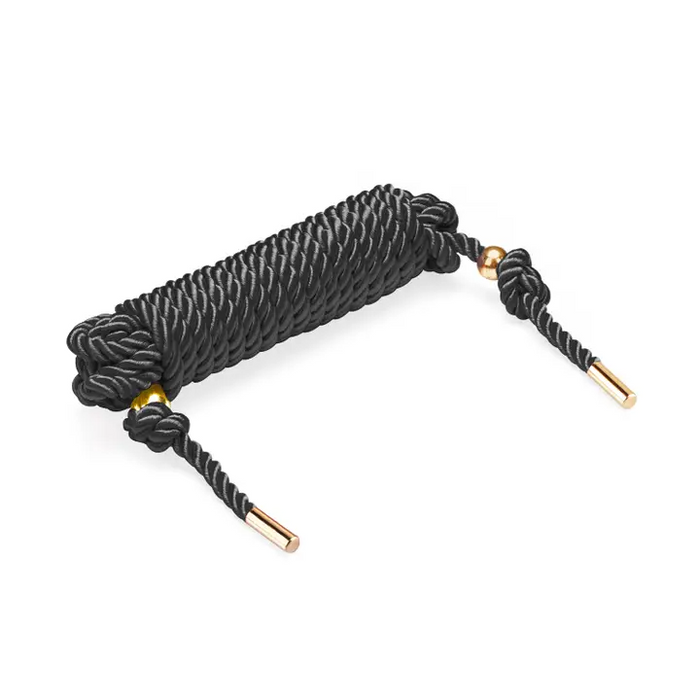 Black Shibari Silky Cotton Rope 5m