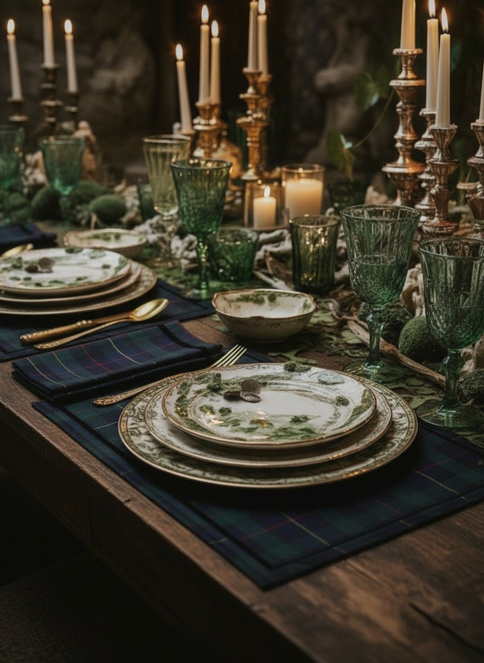 BLACK WATCH TARTAN NAPKIN SET OF 4
