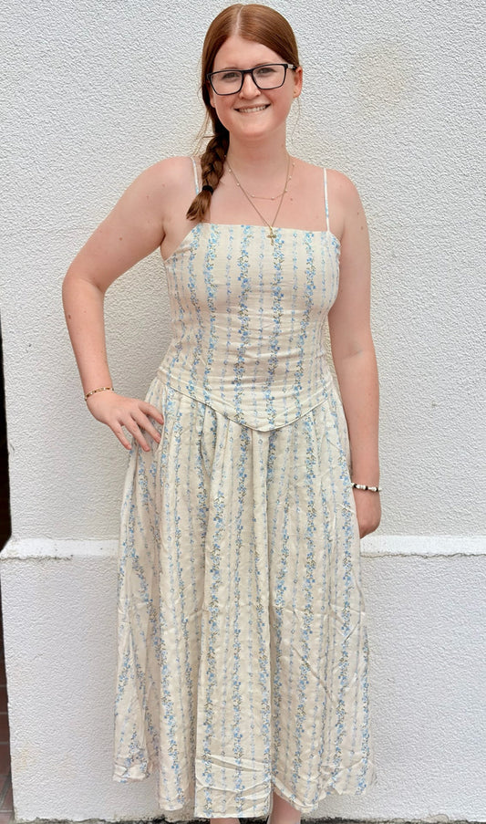 Blue Floral Dress