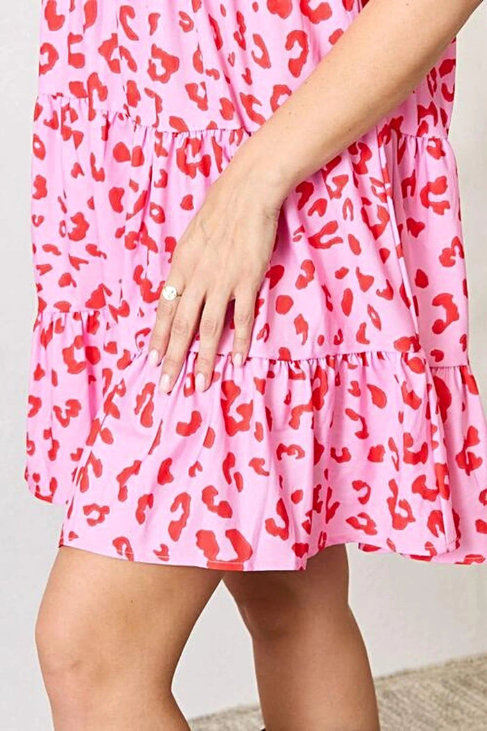 Boho Chic Dress With Short Flounce Sleeves And Tiered Ruffled Design – Perfect For Any Occasion Trendsi
