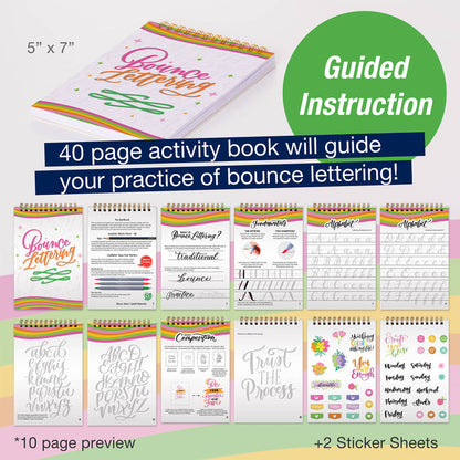 Bounce Lettering DIY Hand Lettering Kit