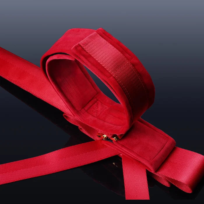 Bowknot Spreader Bar w/ Dildo Mounting Restraint Set