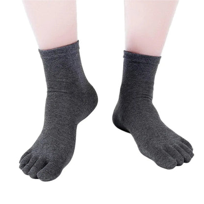 Men's Breathable Cotton Crew Athletic Sports Toe Socks Pantsnsox