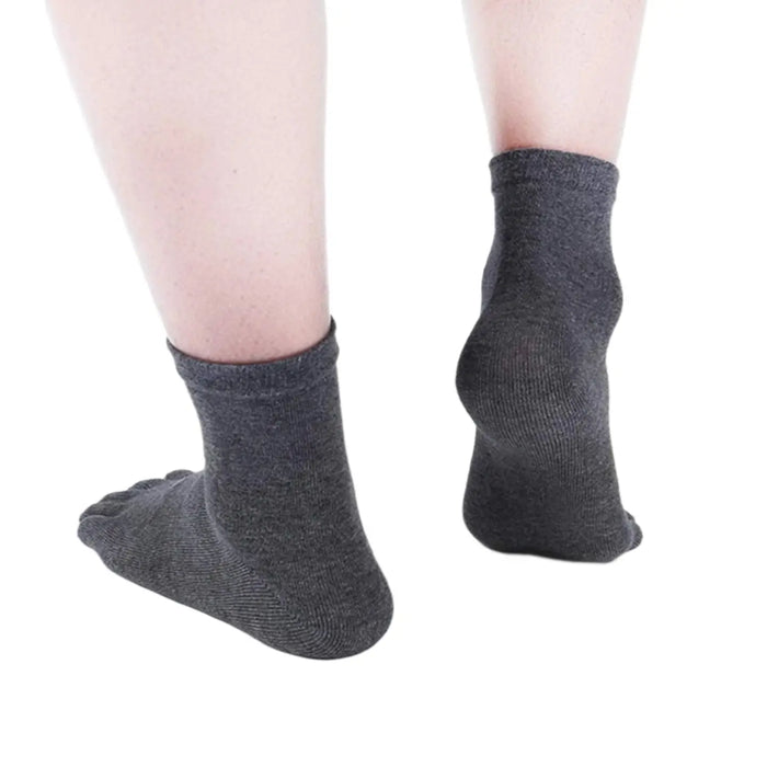Men's Breathable Cotton Crew Athletic Sports Toe Socks Pantsnsox