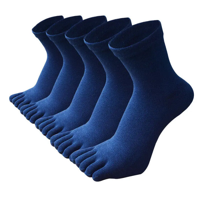 Men's Breathable Cotton Crew Athletic Sports Toe Socks Pantsnsox
