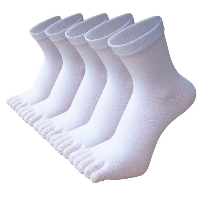 Men's Breathable Cotton Crew Athletic Sports Toe Socks Pantsnsox