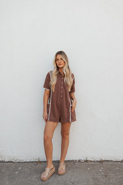 Brown Architect Romper