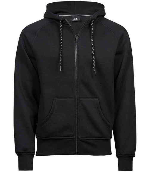 Tee Jays Fashion Zip Hooded Sweatshirt brushed back fleece full-length front zip fashion-fit unisex hood