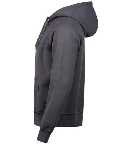 Tee Jays Fashion Zip Hooded Sweatshirt | Dark Grey - Eg Clothing UK