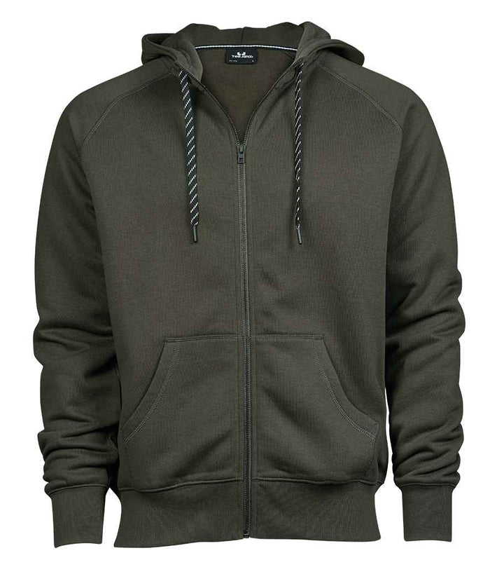 Tee Jays Fashion Zip Hooded Sweatshirt | Deep Green - Eg Clothing UK