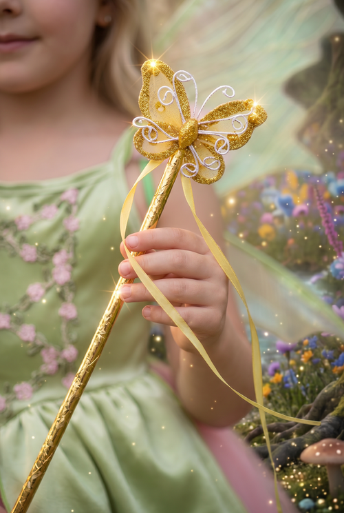 BUTTERFLY WAND GOLD
