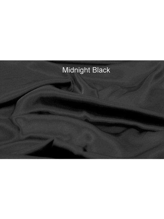 SKU6693 Sheet Set of Lingerie Satin Midnight Black Cal King 8 In Satin Boutique