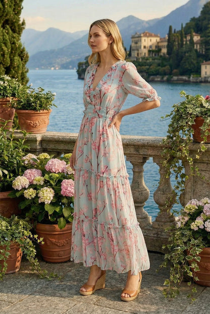 CAPUCINE DRESS CHERRY BLOSSOM