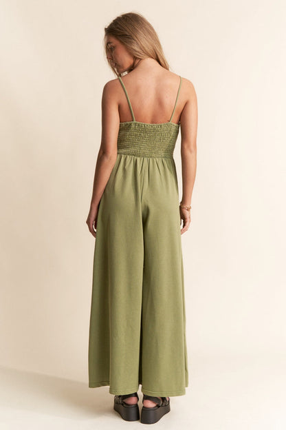Casual Wide Leg Jumpsuit