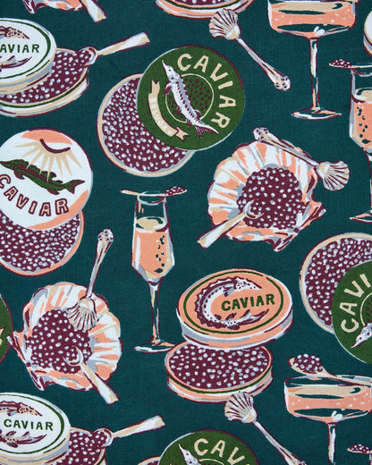 Champagne & Caviar - Pot Holder - Peacock Feather