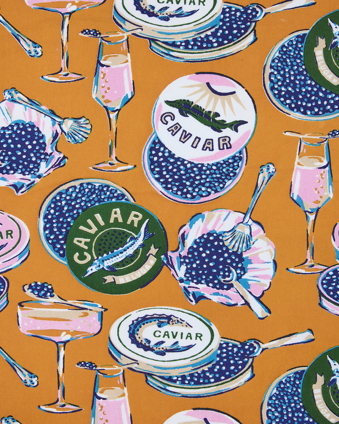 Champagne & Caviar - Short PJ Set - Goldenrod