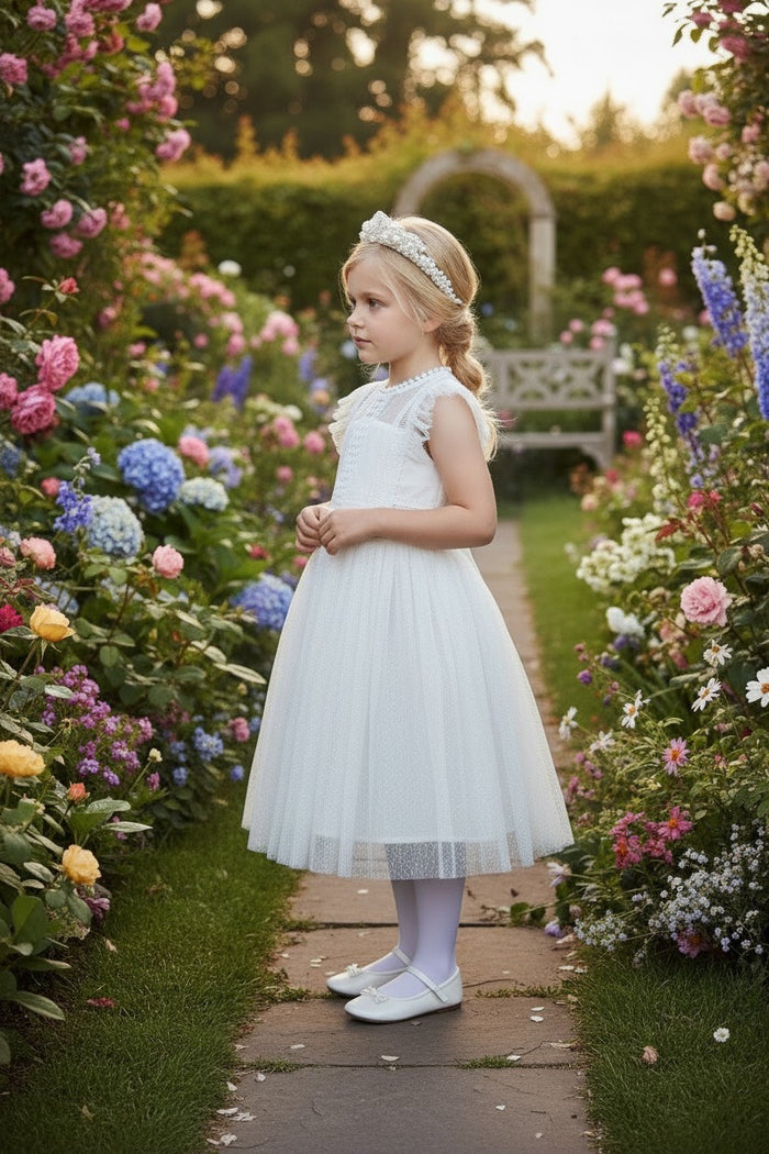 CLARISSA DRESS ANTIQUE WHITE