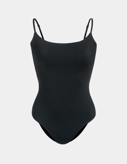 | Front view of model highlighting the coverage and fit | Black