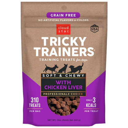 Cloud Star Chewy Tricky Trainer- Liver Grain Free : 12 oz - Dog.Dog.Cat.