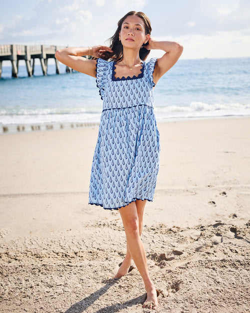 Conch Cascade - Miley Dress - Clear Waters - Printfresh