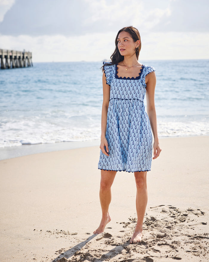 Conch Cascade - Miley Dress - Clear Waters - Printfresh