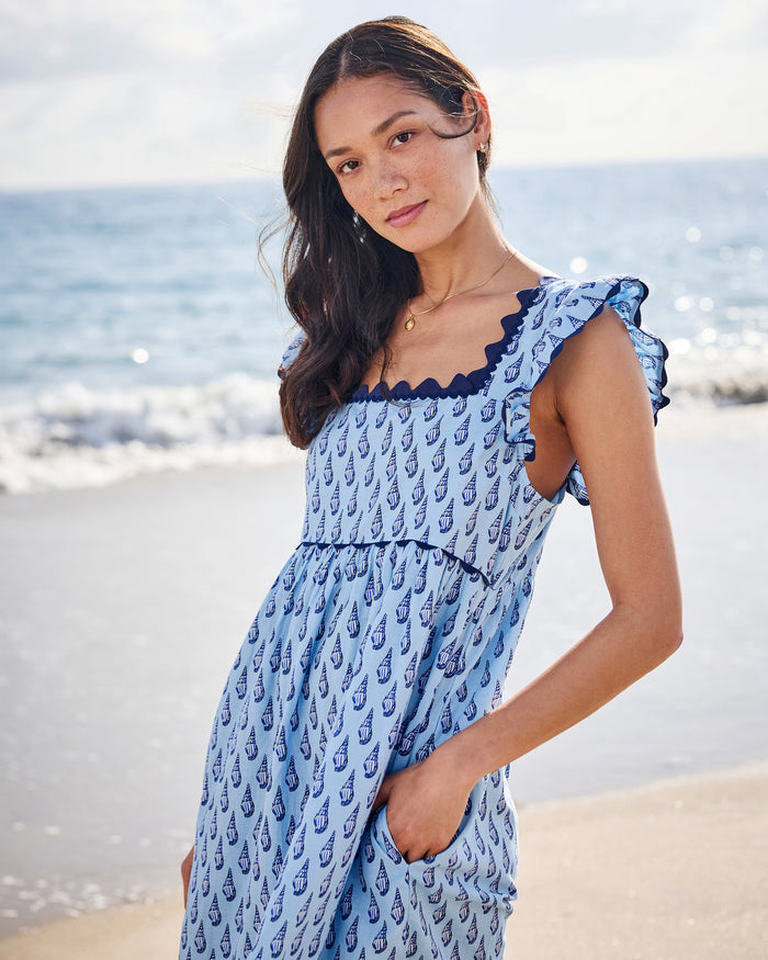 Conch Cascade - Miley Dress - Clear Waters - Printfresh