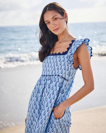 Conch Cascade - Miley Dress - Clear Waters - Printfresh