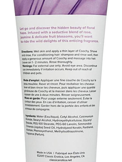COOCHY Floral Scented Shave Cream - 12.5 oz, Rash-Free Formula for Smooth Shaving Eldorado