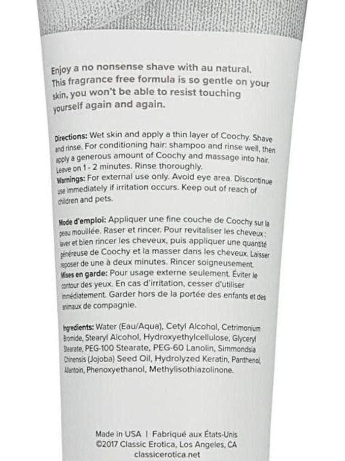 COOCHY Shave Cream 7.2 Oz - Fragrance-Free Shaving Cream for Sensitive Skin with Jojoba Oil Eldorado