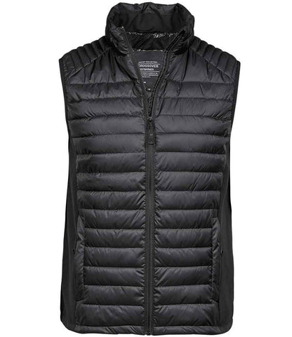 Tee Jays Crossover Padded Bodywarmer Black showerproof outer insulated padding lightweight regular fit gilet