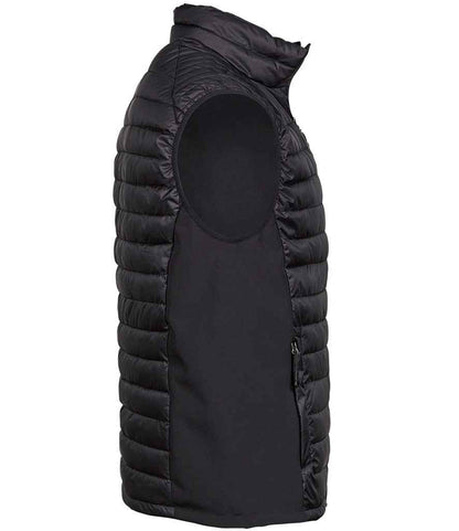 Tee Jays Crossover Padded Bodywarmer | Black/Black - Eg Clothing UK
