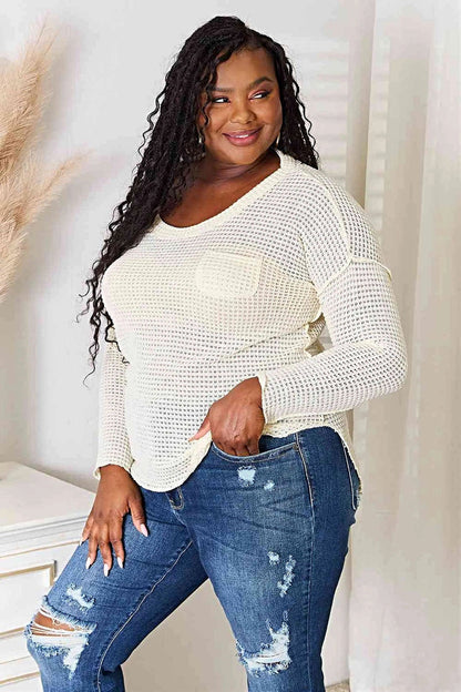 Culture Code Women's Scoop Neck Top with Patch Pocket - Plus Sizes Available Trendsi