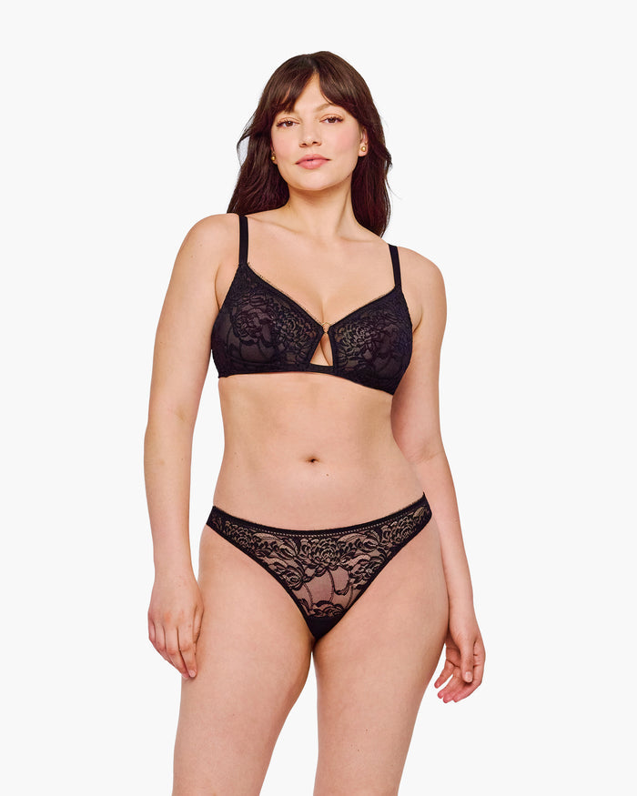 Schwarz Bralette - Crisanta Curvy Bralette